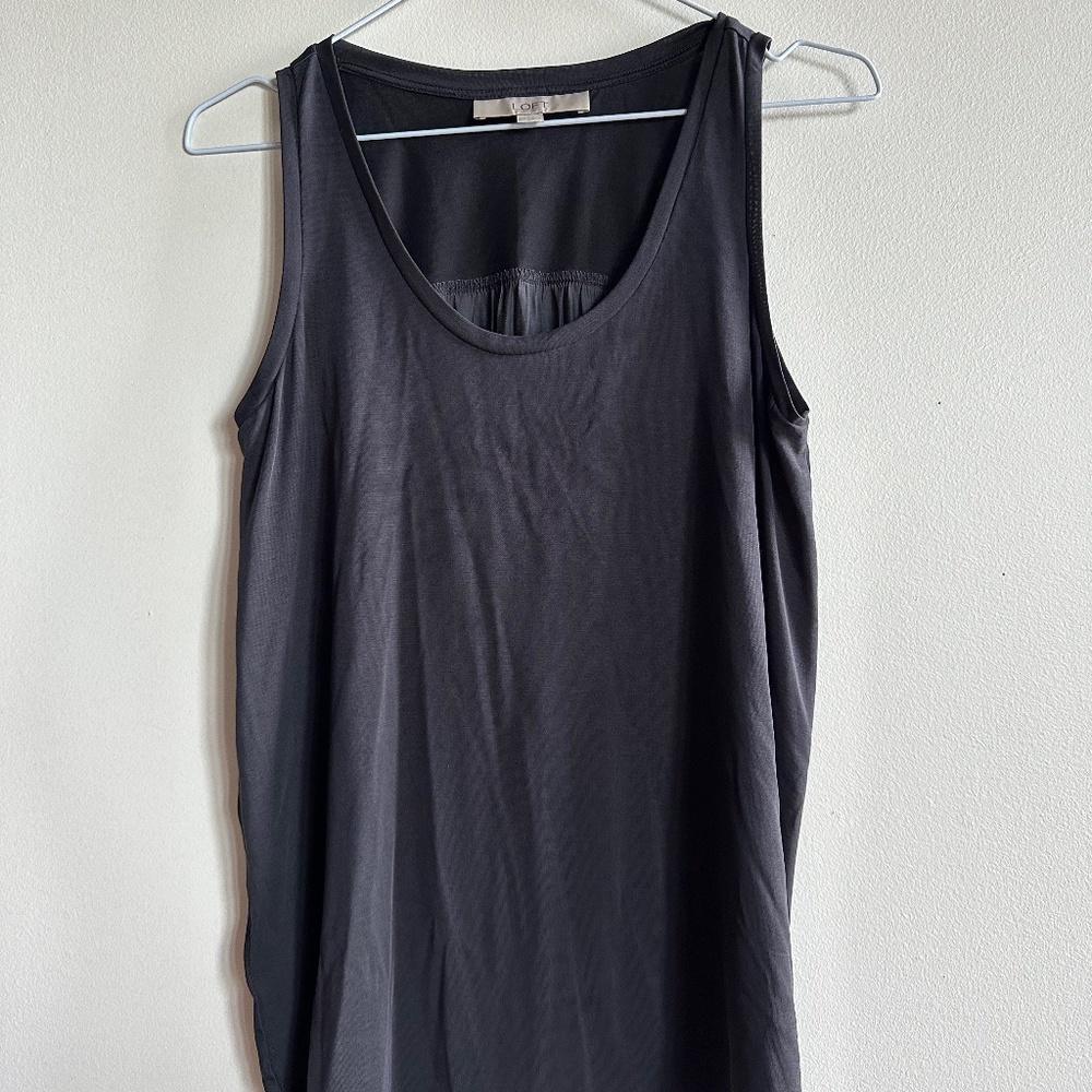 LOFT Navy Blue Tank Top